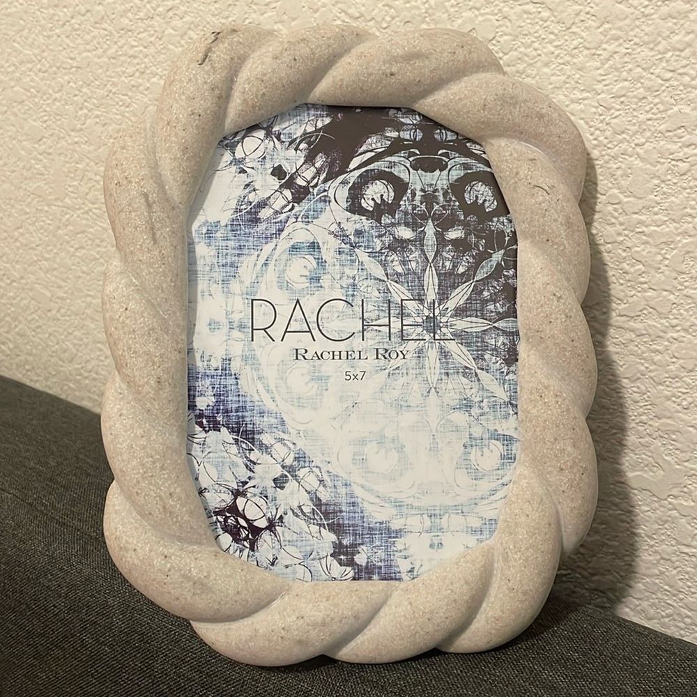 NWT Stone Twist look 5”X 7” Frame w/kickstand back,** 2 available **, Rachel Roy